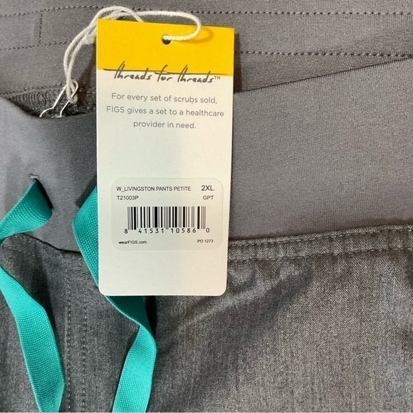 Figs 2XL P Livingston scrub pants figs Technical collection  XXL petite T21003P - Picture 8 of 10